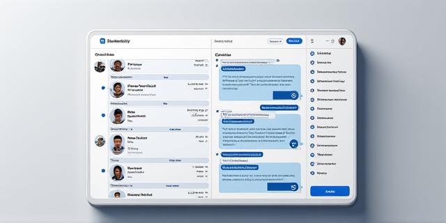 Integrated team chat and messaging dashboard